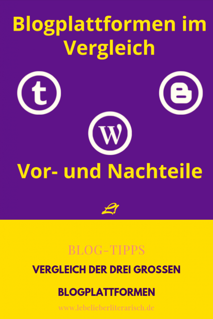 Du möchtest deinen Blog auf einer großen Blogplattform starten, weißt aber nicht, welche du nehmen sollst? Hier erfährst du alle Vor- und Nachteile von WordPress.com, Blogger und Tumblr.